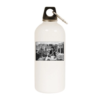 Goldie Hawn White Water Bottle With Carabiner