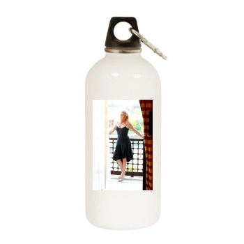 Goldie Hawn White Water Bottle With Carabiner