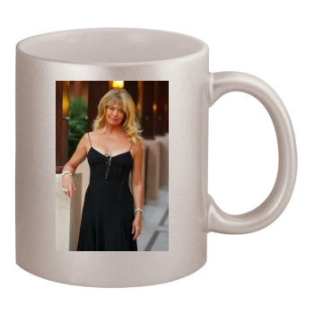 Goldie Hawn 11oz Metallic Silver Mug