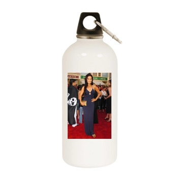 Tia Carrere White Water Bottle With Carabiner
