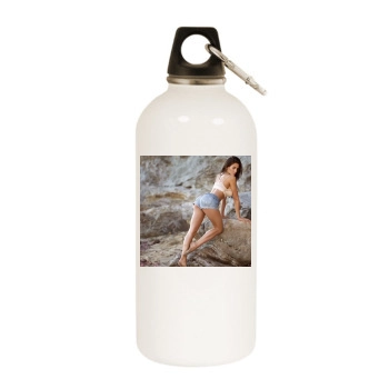 Jaclyn Swedberg White Water Bottle With Carabiner