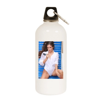 Jaclyn Swedberg White Water Bottle With Carabiner