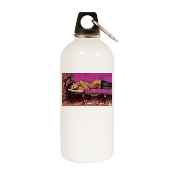 Jaclyn Swedberg White Water Bottle With Carabiner