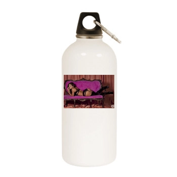 Jaclyn Swedberg White Water Bottle With Carabiner