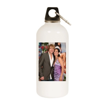 Tiffany Fallon White Water Bottle With Carabiner