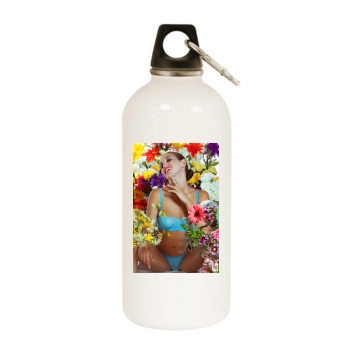 Jaclyn Swedberg White Water Bottle With Carabiner