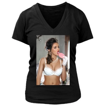 Jaclyn Swedberg Women's Deep V-Neck TShirt