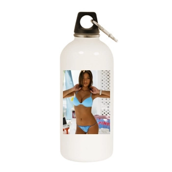 Jarah Mariano White Water Bottle With Carabiner