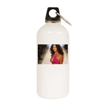 Jarah Mariano White Water Bottle With Carabiner