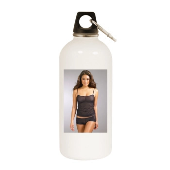 Jarah Mariano White Water Bottle With Carabiner