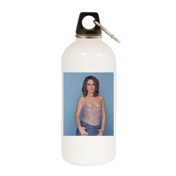 Tina Fey White Water Bottle With Carabiner