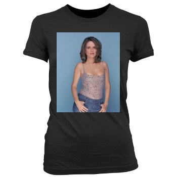 Tina Fey Women's Junior Cut Crewneck T-Shirt