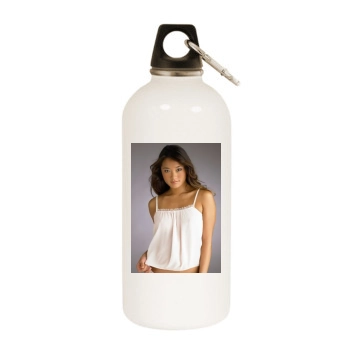 Jarah Mariano White Water Bottle With Carabiner