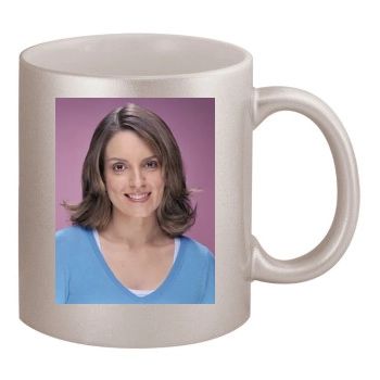 Tina Fey 11oz Metallic Silver Mug