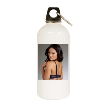 Jarah Mariano White Water Bottle With Carabiner