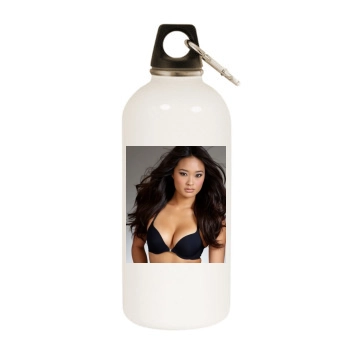 Jarah Mariano White Water Bottle With Carabiner