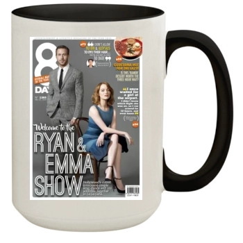 Emma Stone 15oz Colored Inner & Handle Mug