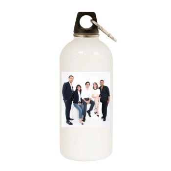 Emma Stone White Water Bottle With Carabiner