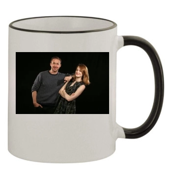 Emma Stone 11oz Colored Rim & Handle Mug