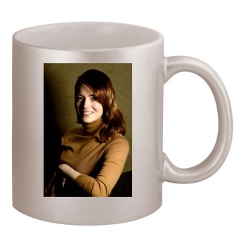 Emma Stone 11oz Metallic Silver Mug