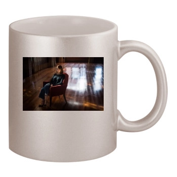 Emma Stone 11oz Metallic Silver Mug