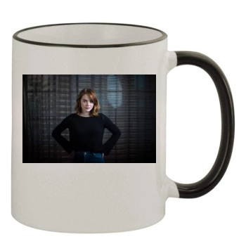 Emma Stone 11oz Colored Rim & Handle Mug