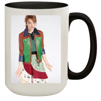 Emma Stone 15oz Colored Inner & Handle Mug