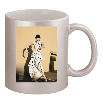 Emma Stone 11oz Metallic Silver Mug