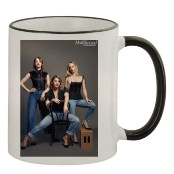 Emma Stone 11oz Colored Rim & Handle Mug