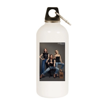 Emma Stone White Water Bottle With Carabiner