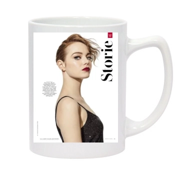 Emma Stone 14oz White Statesman Mug