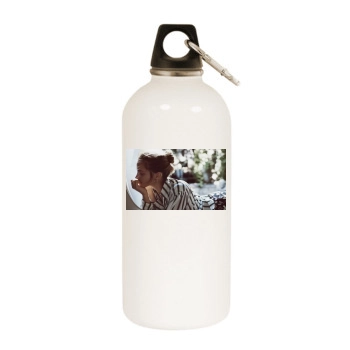 Emma Watson White Water Bottle With Carabiner