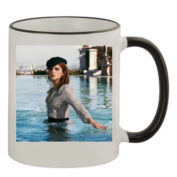 Emma Watson 11oz Colored Rim & Handle Mug