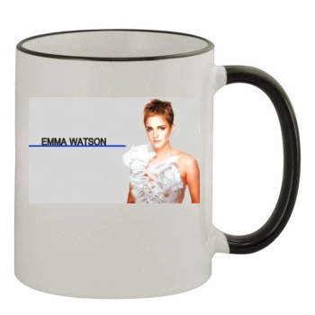 Emma Watson 11oz Colored Rim & Handle Mug