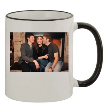 Emmy Rossum 11oz Colored Rim & Handle Mug