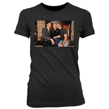 Emmy Rossum Women's Junior Cut Crewneck T-Shirt
