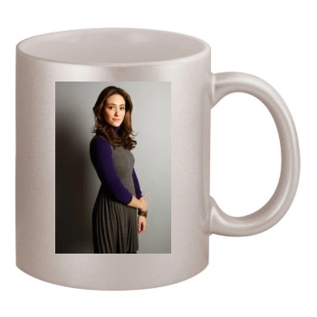 Emmy Rossum 11oz Metallic Silver Mug