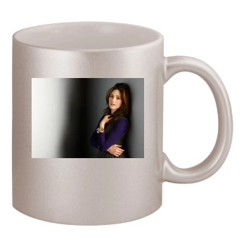 Emmy Rossum 11oz Metallic Silver Mug