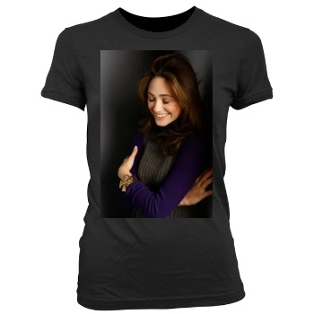 Emmy Rossum Women's Junior Cut Crewneck T-Shirt