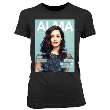 Emmy Rossum Women's Junior Cut Crewneck T-Shirt