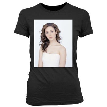 Emmy Rossum Women's Junior Cut Crewneck T-Shirt