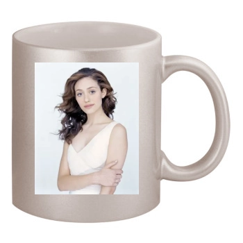 Emmy Rossum 11oz Metallic Silver Mug