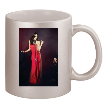 Emmy Rossum 11oz Metallic Silver Mug