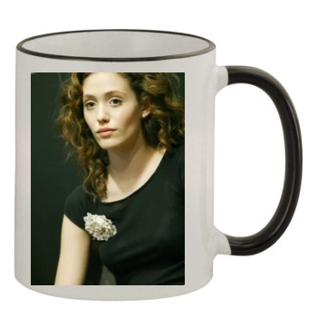 Emmy Rossum 11oz Colored Rim & Handle Mug