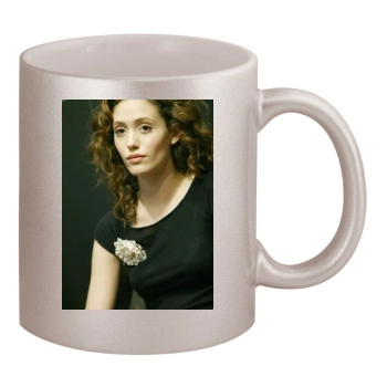 Emmy Rossum 11oz Metallic Silver Mug