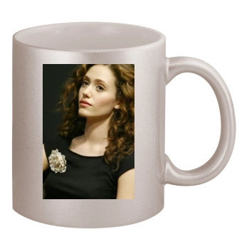 Emmy Rossum 11oz Metallic Silver Mug