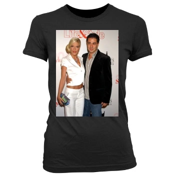 Tori Spelling Women's Junior Cut Crewneck T-Shirt