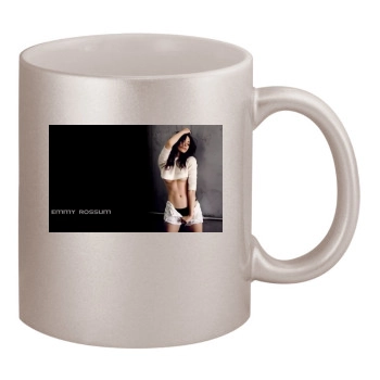 Emmy Rossum 11oz Metallic Silver Mug