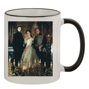 Emmy Rossum 11oz Colored Rim & Handle Mug