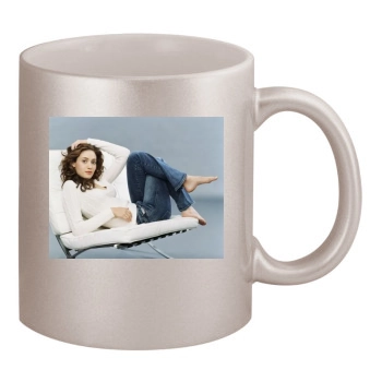 Emmy Rossum 11oz Metallic Silver Mug